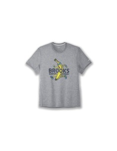 Camisa Brooks Distance Graphic Short Sleeve Banana 2