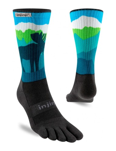 Calcetines Injinji Crew Length Artist Design Ridgelines