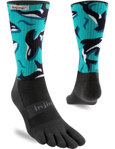 Calcetines Injinji Crew Length Artist Designed Trail (orcas)