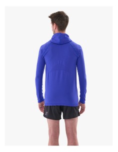 Sudadera Compressport 3D Thermo Seamless Hoodie Zip - Dazz Blue 2