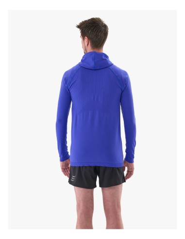 Sudadera Compressport 3D Thermo Seamless Hoodie Zip - Dazz Blue