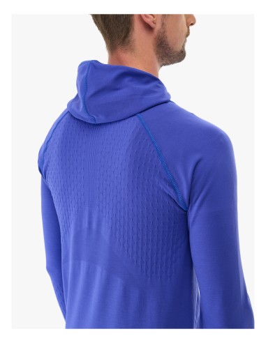 Sudadera Compressport 3D Thermo Seamless Hoodie Zip - Dazz Blue